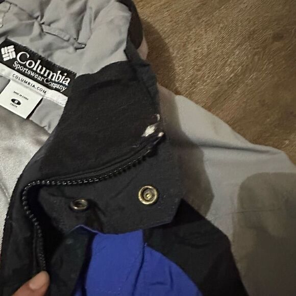 Columbia Boys Ski Jacket Coat Blue Gray Size 8 Youth Omni Tech Waterproof Snow - Picture 13 of 16